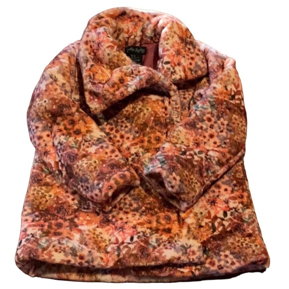 Cynthia Rowley Other - Cynthia Rowley Fuzzy Floral Jacket